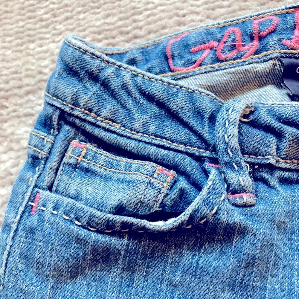GAP Denim Capris Cropped‎ Jeans Adjustable Waist Girls 7